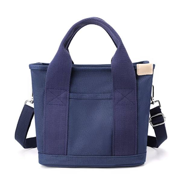 Kvinnor Crossbody Shouder Bag Multi-Pocket Tote Bag BLÅ blue