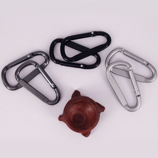 10st D Karbinhake Snap Clip SILVER Silver