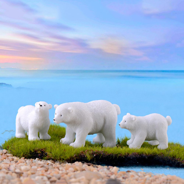 1 PC Jääkarhufiguureja Simulaatio White Bear Miniatures 5 5