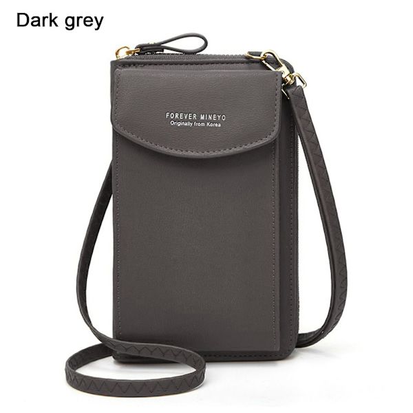 Axelremsväska Mobiltelefonväskor MÖRKGRÅ dark grey