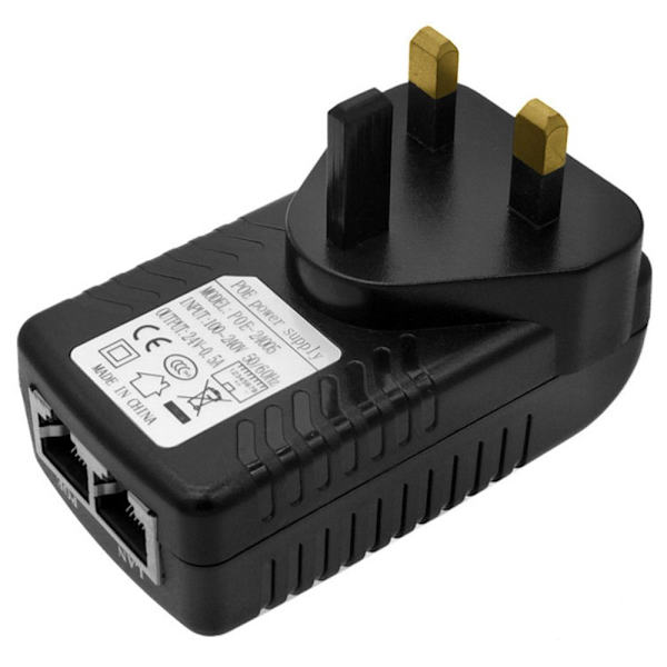 POE Injektor Strømforsyning Adapter. 24V 0,5A 24V 0.5A