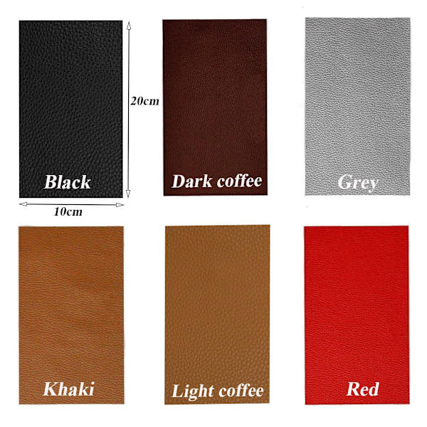 Sofa Patch PU Skinn Selvklebende MØRK KAFFE dark coffee