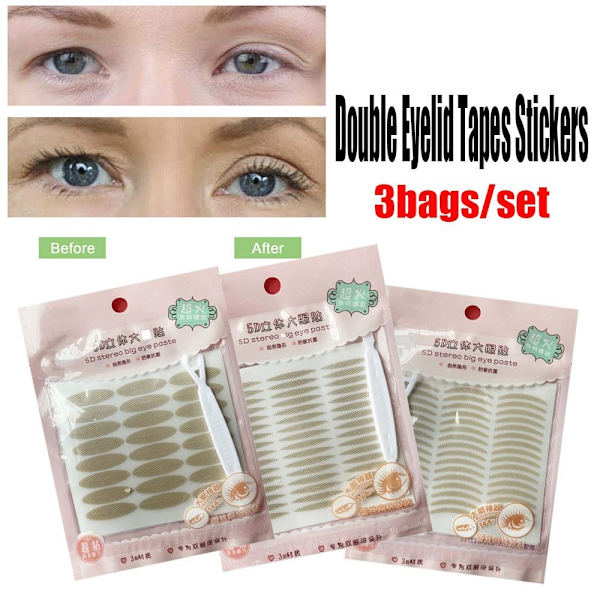 3påsar/ set Double Eyelid Tapes Stickers Invisible LARGE LARGE Large