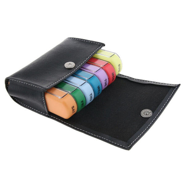 Pilleæske Medicinholder SORT black