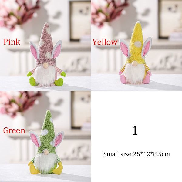Rudolph Bunny Doll påskedekoration GUL 1 1 yellow 1-1