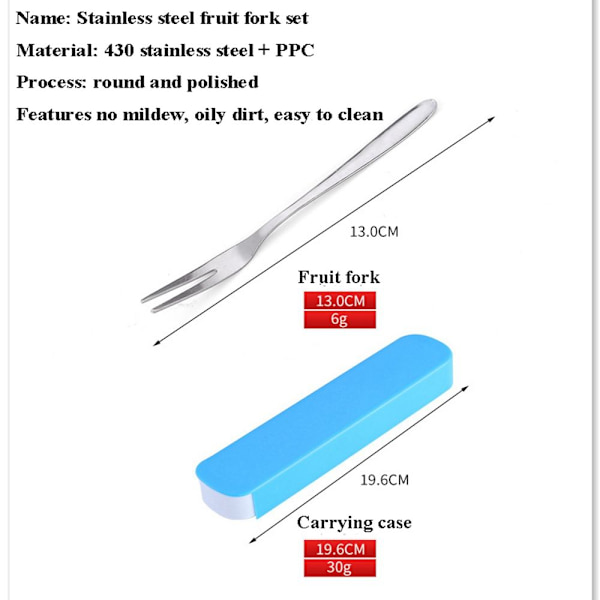Fruit Forks Case 1 ST FRUKTGAFFEL 1 ST FRUKTGAFFEL 1pc Fruit Fork