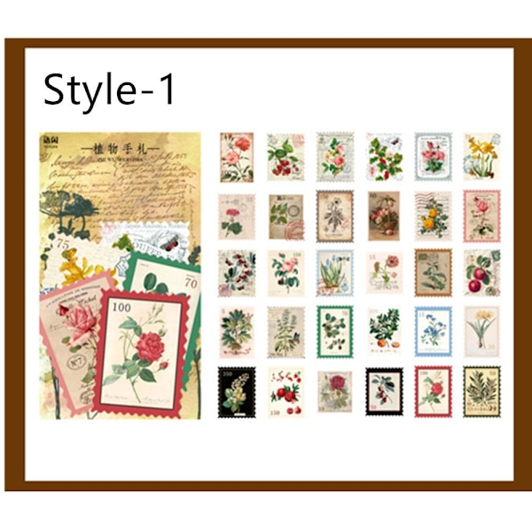 60 STK Stickers Seal STYLE-1 STYLE-1 Style-1