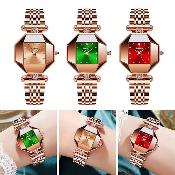 Naisten watch Quartz WristWatch GREEN green
