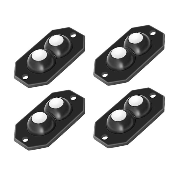 Universal kulrullar för förvaringshjul SVART NYLON Black nylon beads