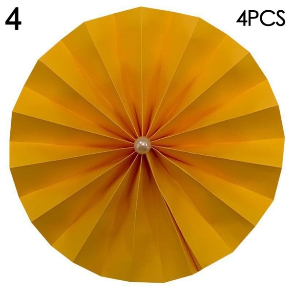 4 st Pappersfläkt Blommor Bröllopsfläktar 4 4 4