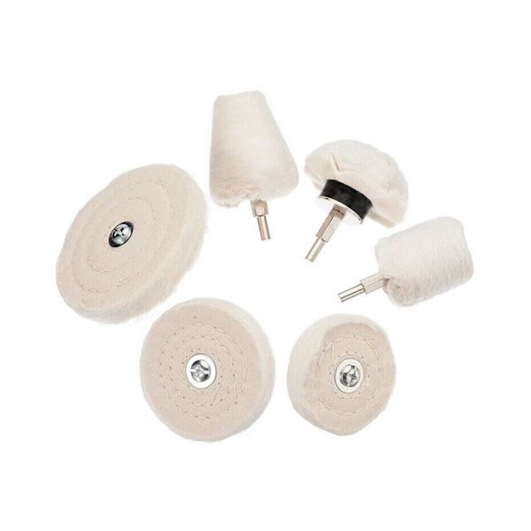6st Buffing Pads Polerkuddar Bilpoleringssats