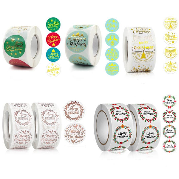 Merry Christmas Stickers Seal Labels Sticker 3 3 3