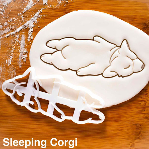 3 kpl Cookie Embosser Mold Biscuit Mold -sarjakuva Happy Sleep