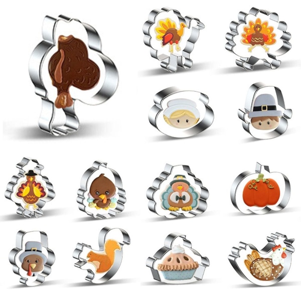 Thanksgiving Cookies Cutter Kjeksform O O O