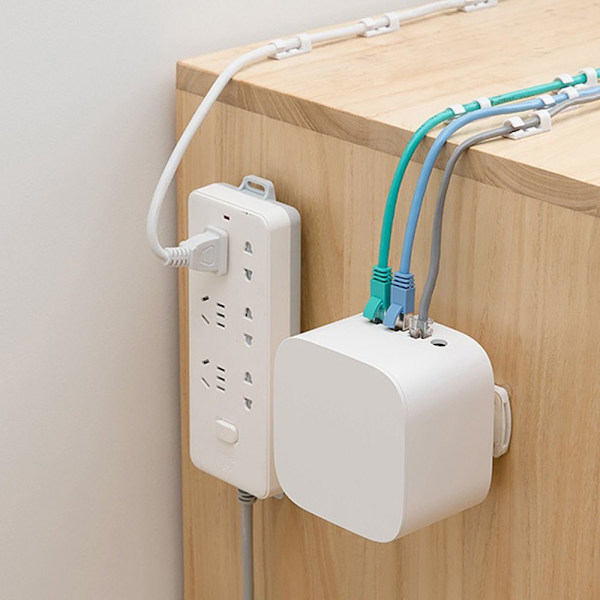 Plugghållare Väggmonterad Förvaringsmärkning Fri plugg