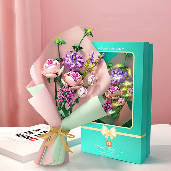 Byggeklodser Blomsterblomstbuket 3 3 3
