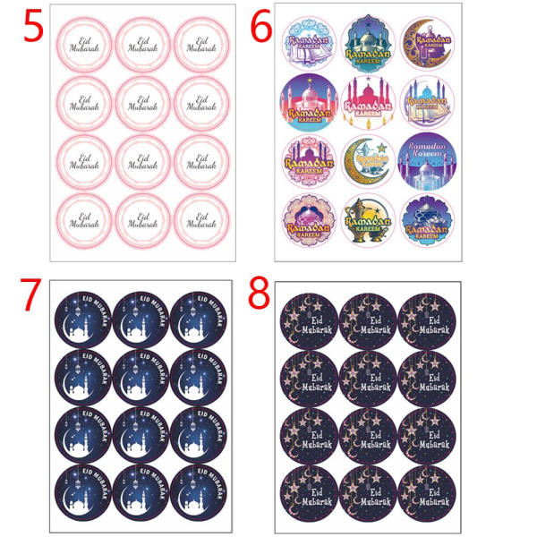 120 st Eid Mubarak Sticker Box Seal Sticker 5 5 5