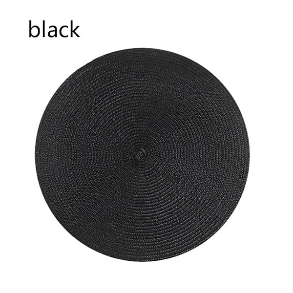 Kudottu matto MUSTA black