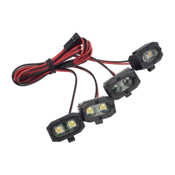Lys Forlygte Spotlight RC Lastbil Lys RECTANGLE 4-LIGHTS Rectangle 4-Lights