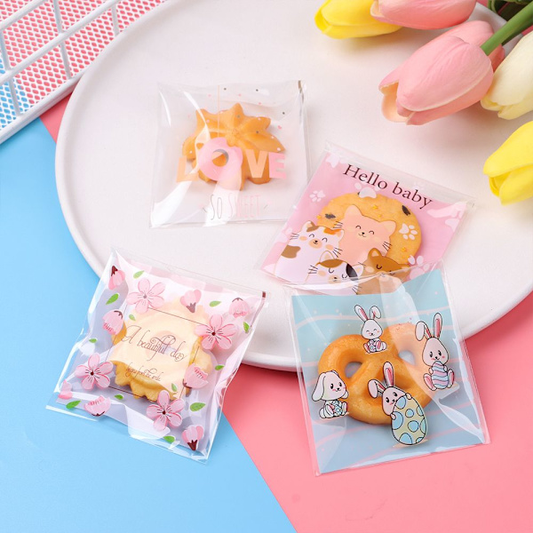 100st 7x7cm Godispåse Plastkakaficka TYP 20 TYP 20 Type 20