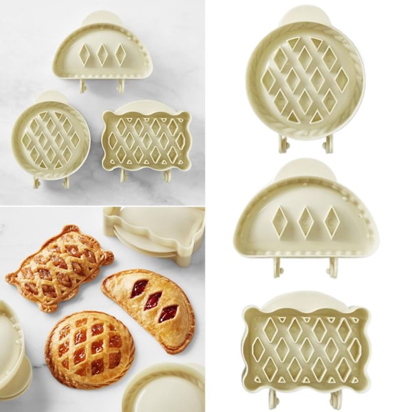 Taikinapuristin Pocket Pie Molds PUOLIPYÖREÄ PUOLIPYÖREÄ half round