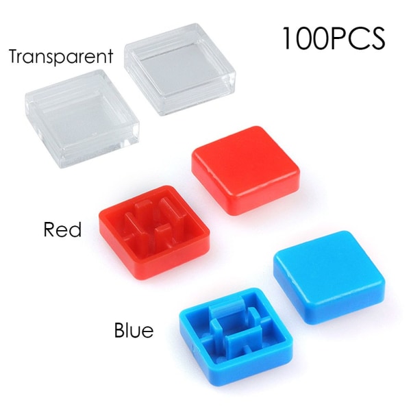 100 KPL A14 Näppäinkytkimen kansi CAP 100 KPL 100 KPL Transparent 100PCS-100PCS