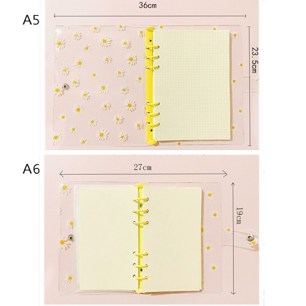 Gjennomsiktige mapper Permlommer ROSA A6 A6 pink A6-A6