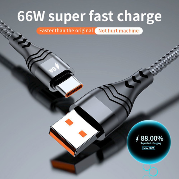 Pikalatauskaapeli USB Type C -kaapeli 1M 1m