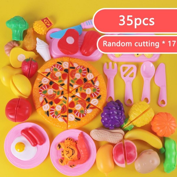 25st/35st Skär frukt Set Leksaker Matleksak 35st 35pcs