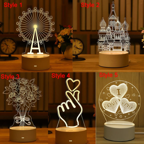 LED-lys 3D Natlys STYLE 2 Style 2