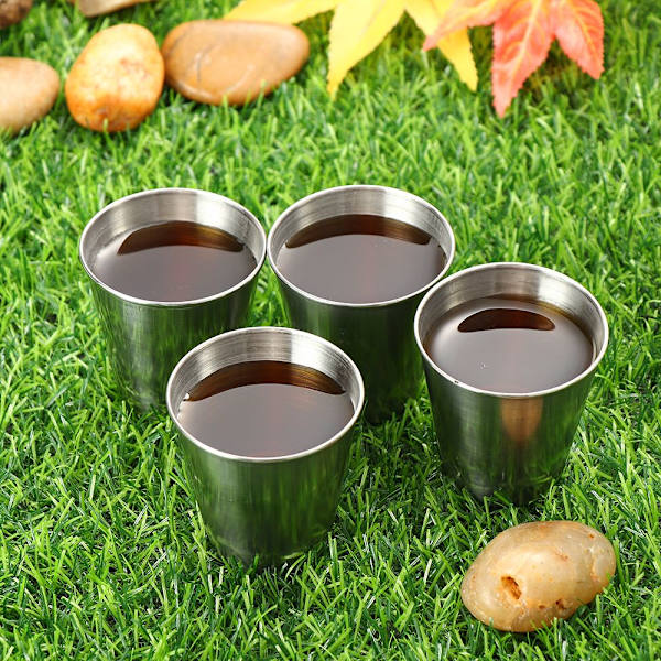 4 st Resekoppar Set Camping Cup Mugg L L