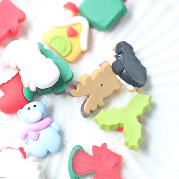 30 STK Julepynt Flat Back Cabochon SNOWMAN SNOWMAN snowman