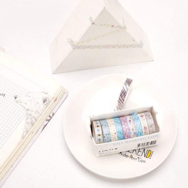 10 rullaa/ set Washi Tape koristetarrat LOVE LOVE LOVE