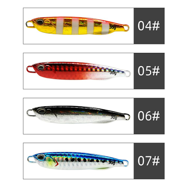 2kpl Metal Fishing Lure kaksoiskoukku Jig Bait 3 3 3