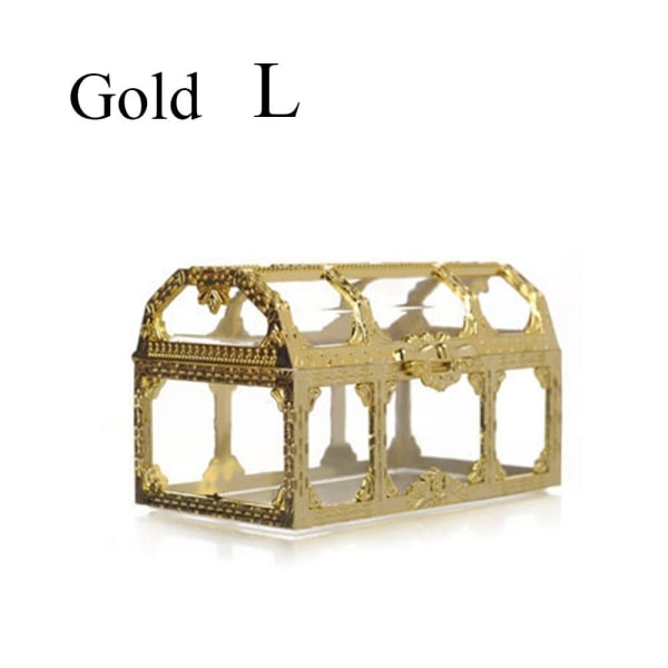 Skattkista Pirate Candy Box GULD L gold L