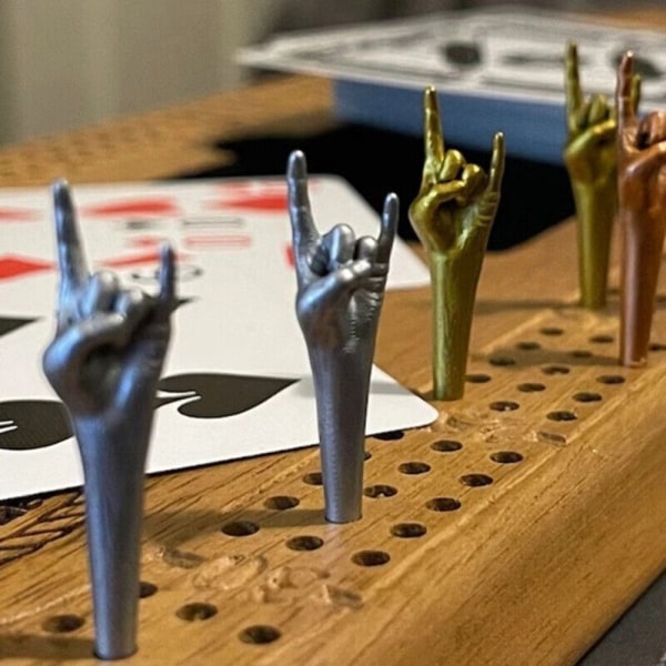 9st Game Pegs Cribbage Board Pegs ROCK AND ROLL ROCK AND ROLL Rock and roll