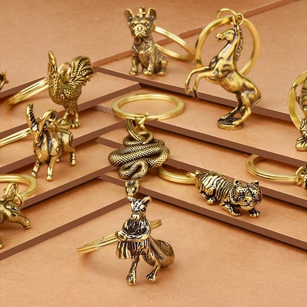 Härkä Ornamentti Veistos Kupari Miniatyyrit Figuurit RAT