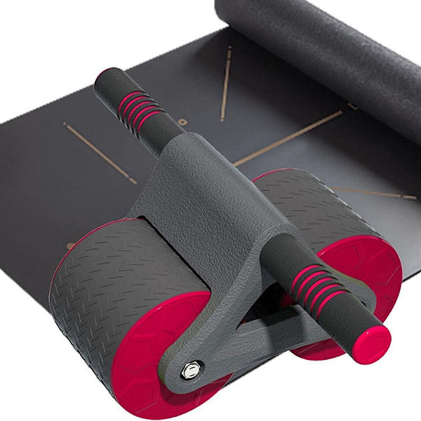 Abdominal Wheel Automatisk Rebound Bukhjul RÖTT Red