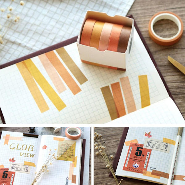 10 rullaa/ set Koristeeppi Paperiteippi DD D