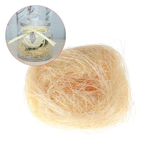 10g Raffia Sisal Dekor Gaveæske Fyldstof RØD red