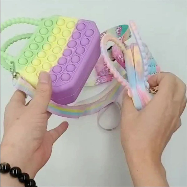 Pop Fidget Toys Käsilaukut Kolikkokukkaro