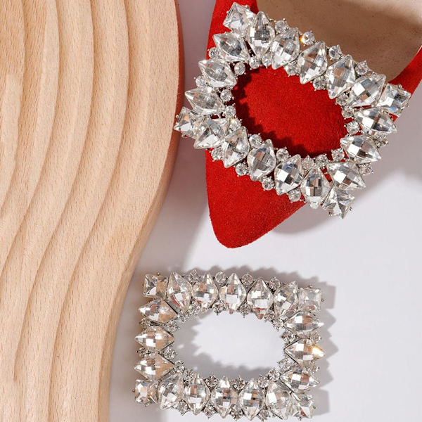 1 par Shoe Clips Charm Spänne 3 3 3