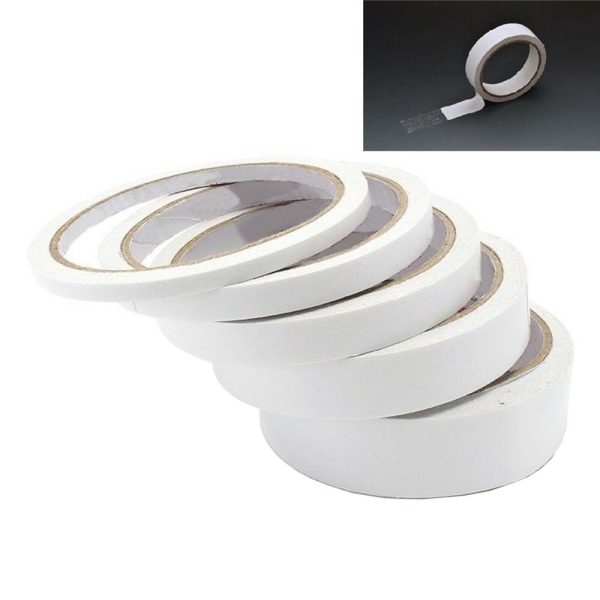 12M selvklæbende tape Sticky Strip Dobbeltsider 8MM[B]X12M[L] 8mm[W]x12m[L]
