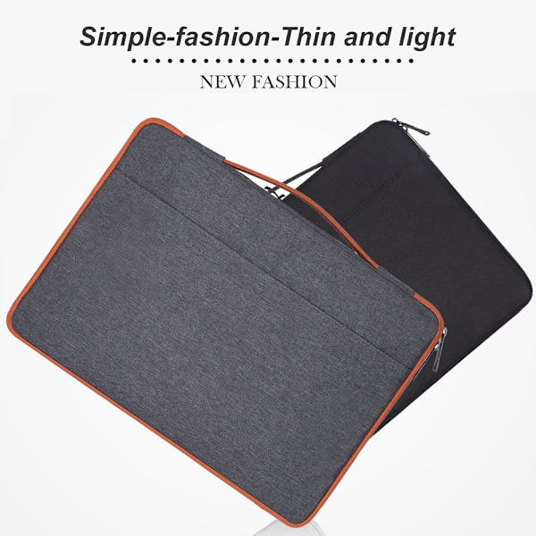 11 13 14 15,4 15,6 tommer Taske Sleeve Case Laptop GRÅ 14,1 TOMM Grey 14.1 inch