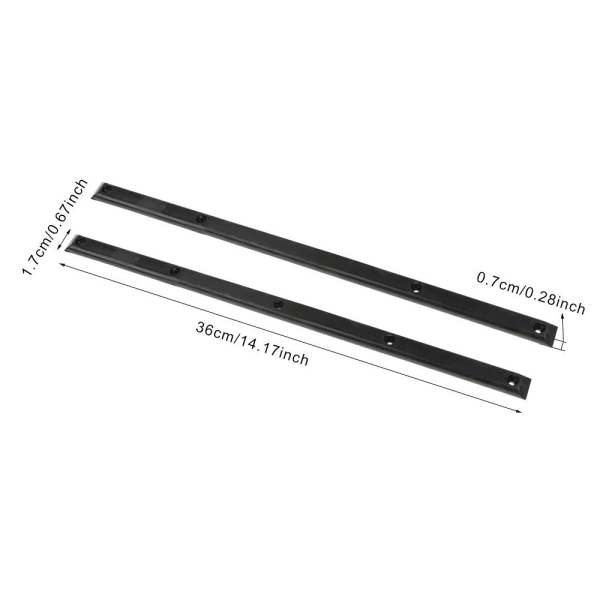 Skateboard Rails Edge Protect Strip PUNAINEN Red