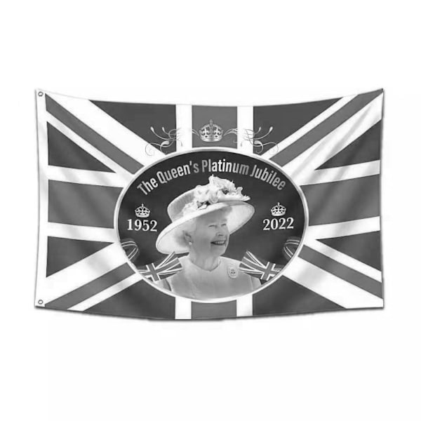 Queen Platinums Jubilee Flag 2022 Queen Banner STYLE 2 STYLE 2 style 2