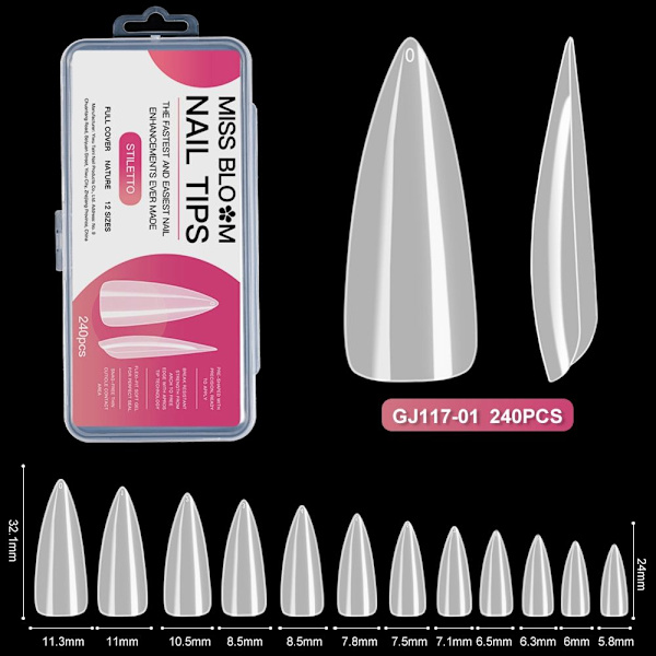 Falska Nageltips Fake Nails GJ117-05 GJ117-05 GJ117-05