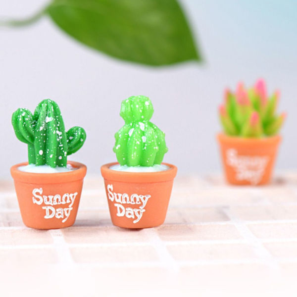 Sukkulente figurer i potte Cactus Bonsai Flower Miniature 11 11 (1.7X2.7CM)