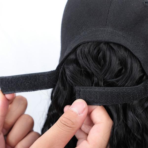 Naisten peruukki Baseball-peruukki TUMMANRUSKEA dark brown