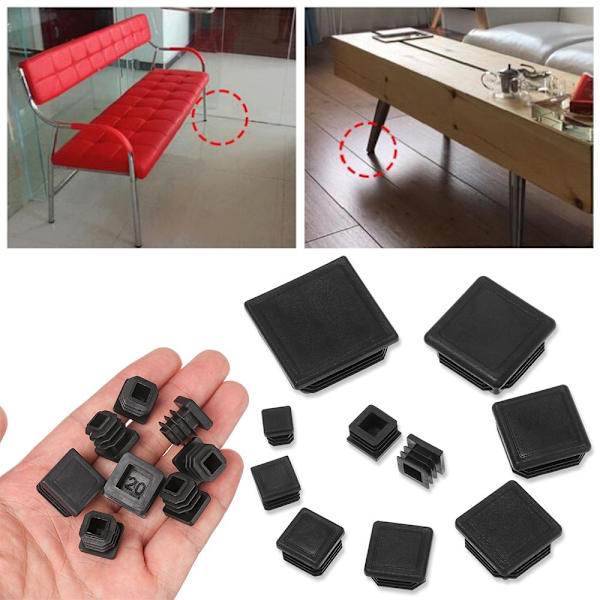 10 stk/sæt Blanking End Caps Møbel Fødder Caps Protector